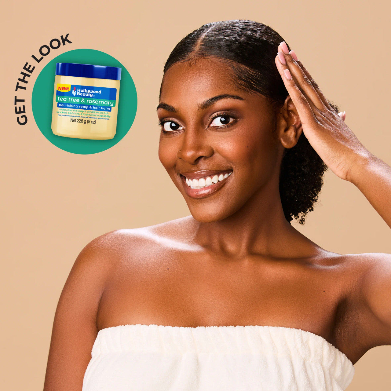 Hollywood Beauty Tea Tree & Rosemary Nourishing Scalp & Hair Balm (8oz) - product image 7