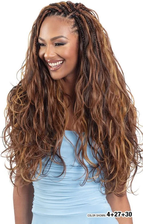SHAKE N GO Organique Human Hair Blend Braids - Body Wave Bulk 18" - product image 3