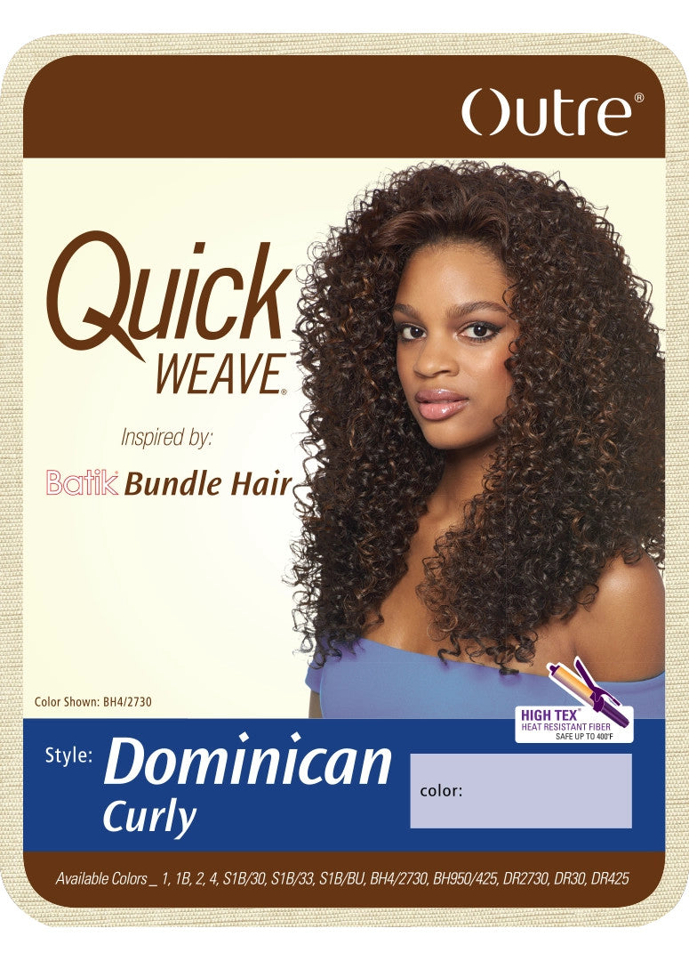 OUTRE Synthetic Quick Weave Half Wig -  Dominican Curly - product image 2