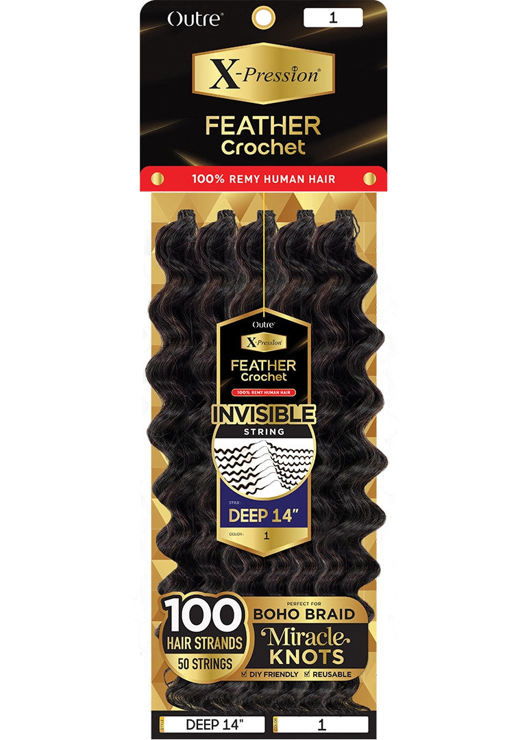 OUTRE X-Pression Human Feather Crochet - Deep (14"-18") - product image 3