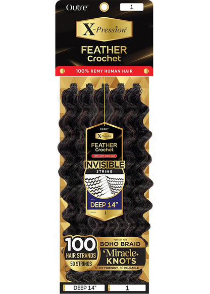 OUTRE X-Pression Human Feather Crochet - Deep (14"-18") - product image 3