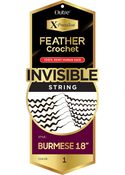 OUTRE X-Pression Human Feather Crochet - Burmese 18" - product image 2