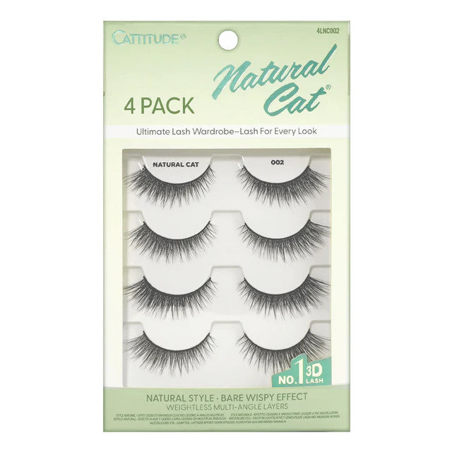EBIN CATTITUDE Eyelashes - Natural Cat (4 Pairs) - product image 3