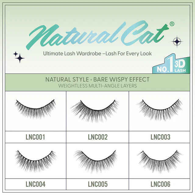 EBIN CATTITUDE Eyelashes - Natural Cat (4 Pairs) - product image 6