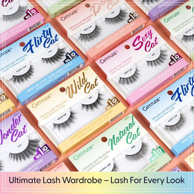EBIN CATTITUDE Eyelashes - Natural Cat (4 Pairs) - product image 8