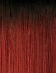 OUTRE Synthetic Quick Weave Half Wig -  Flow 3 - Color DR2/Cinnamon Spice swatch