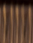 OUTRE Synthetic Quick Weave Half Wig -  Flow 4 - Color DR4/Chocolate Gold swatch