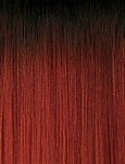OUTRE Synthetic Quick Weave Half Wig - Flow 1 - Color DR2/Cinnamon Spice swatch