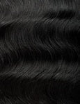 OUTRE 100% Unprocessed Human Hair EVERROOT Half Wig - Water Curls 14" - Color Natural Black swatch
