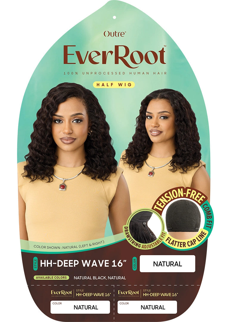OUTRE 100% Unprocessed Human Hair EVERROOT Half Wig - Deep Wave 16" - product image 5
