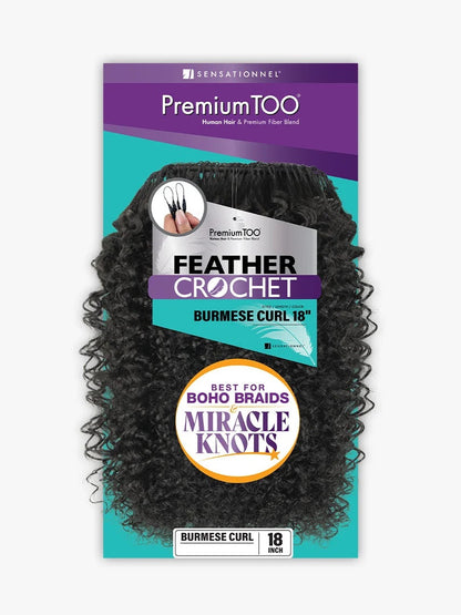 SENSATIONNEL Premium TOO Feather Crochet - BURMESE CURL (14"-22")