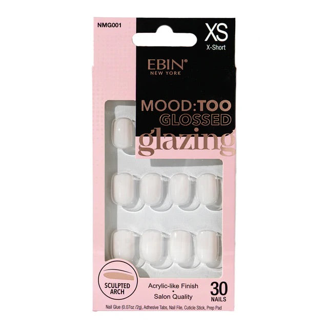 Ebin MOOD: TOO Glossed Glazing Nail - Variant NMG001 - Glazed Snow