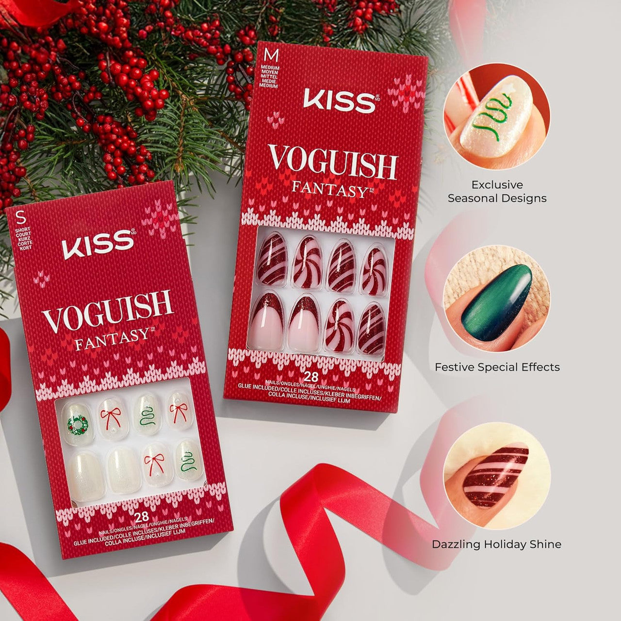KISS Voguish Fantasy Nails - MERRY MAGIC - product image 4