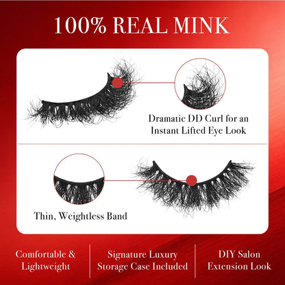 VLuxe 100% Real Mink DD Curl Strip Eyelashes - product image 2