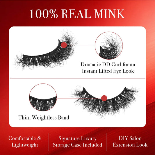 VLuxe 100% Real Mink DD Curl Strip Eyelashes - product image 2