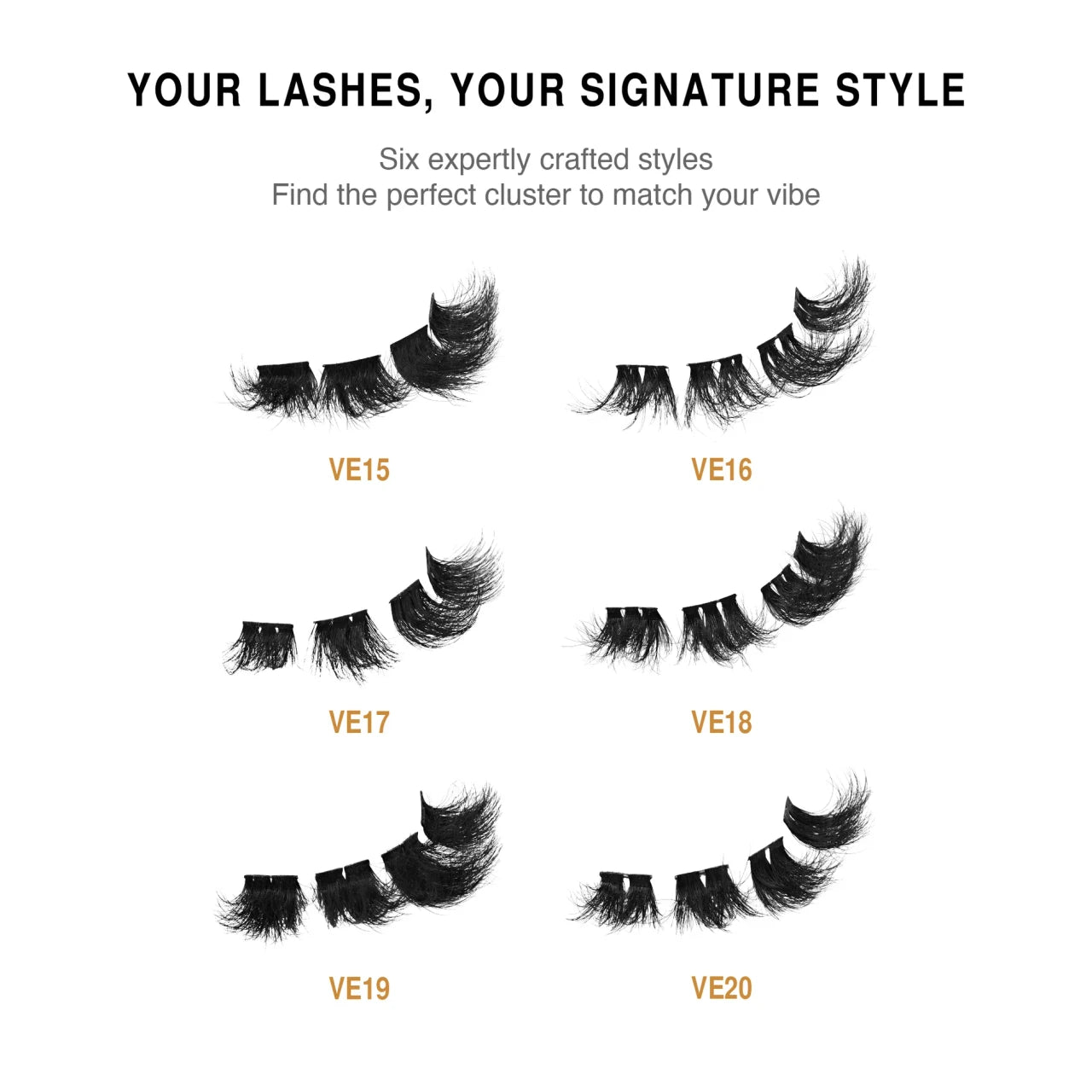 VLuxe Extended Core Luxe Faux Mink Lash Clusters - product image 4