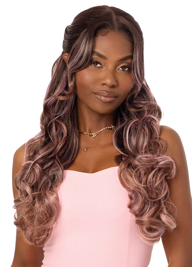 OUTRE Synthetic Perfect Hairline Swoop Series Glueless Lace Frontal Wig - Swoop Y-Part 209 - product image 2