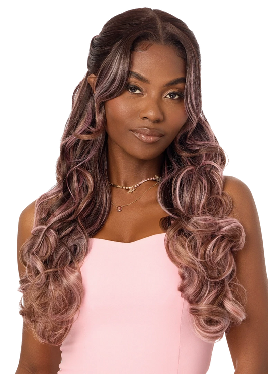OUTRE Synthetic Perfect Hairline Swoop Series Glueless Lace Frontal Wig - Swoop Y-Part 209 - product image 2