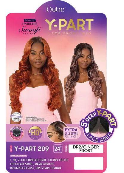 OUTRE Synthetic Perfect Hairline Swoop Series Glueless Lace Frontal Wig - Swoop Y-Part 209 - product image 6