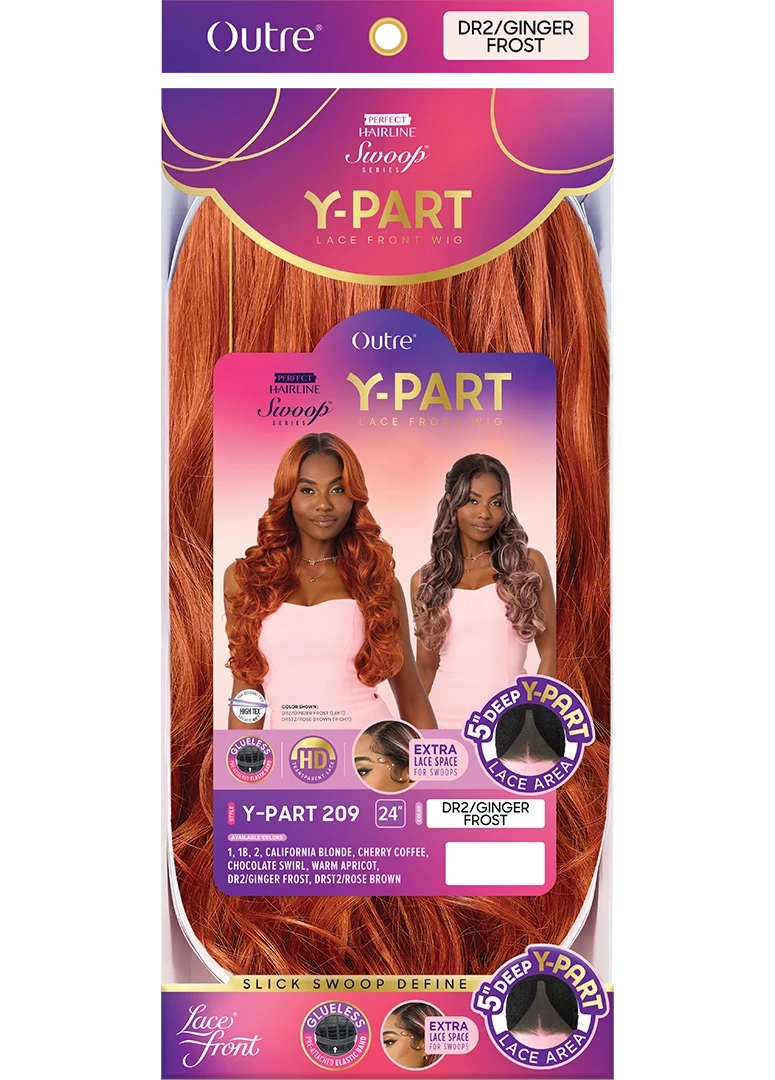OUTRE Synthetic Perfect Hairline Swoop Series Glueless Lace Frontal Wig - Swoop Y-Part 209 - product image 7