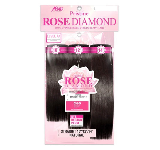 MANE CONCEPT Pristine Rose Diamond 100% Unprocessed Hair Multi Pack - Straight