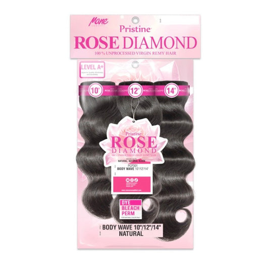 MANE CONCEPT Pristine Rose Diamond 100% Unprocessed Hair Multi Pack - Body Wave