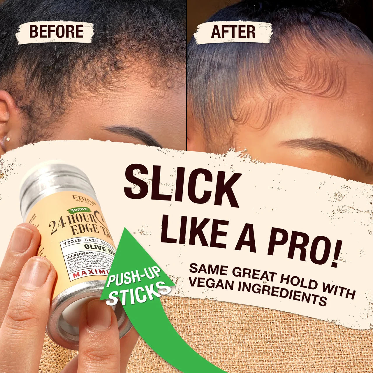 Ebin New York 24 Hour Edge Tamer Vegan Hair Sleek Stick (2.7oz) - product image 5