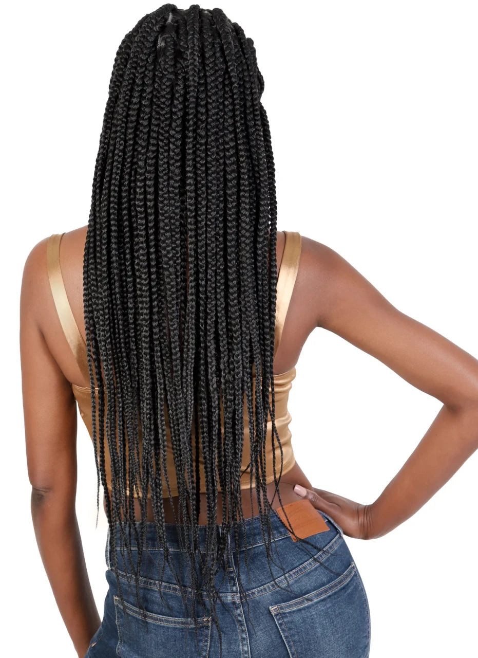 MOTOWN TRESS Secret HD Whole Hand-Tied Lace Hand Braided Wig - WLB.HEART - product image 6