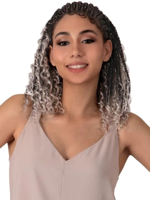 MOTOWN TRESS HD Hybrid Whole Hand-Tied Lace Hand Braided Wig - WLBH.TELA