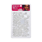 RED Jellypopz Hairbeads (Large) - Color Clear swatch