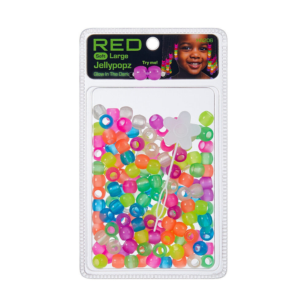RED Jellypopz Hairbeads (Large) - product image 12