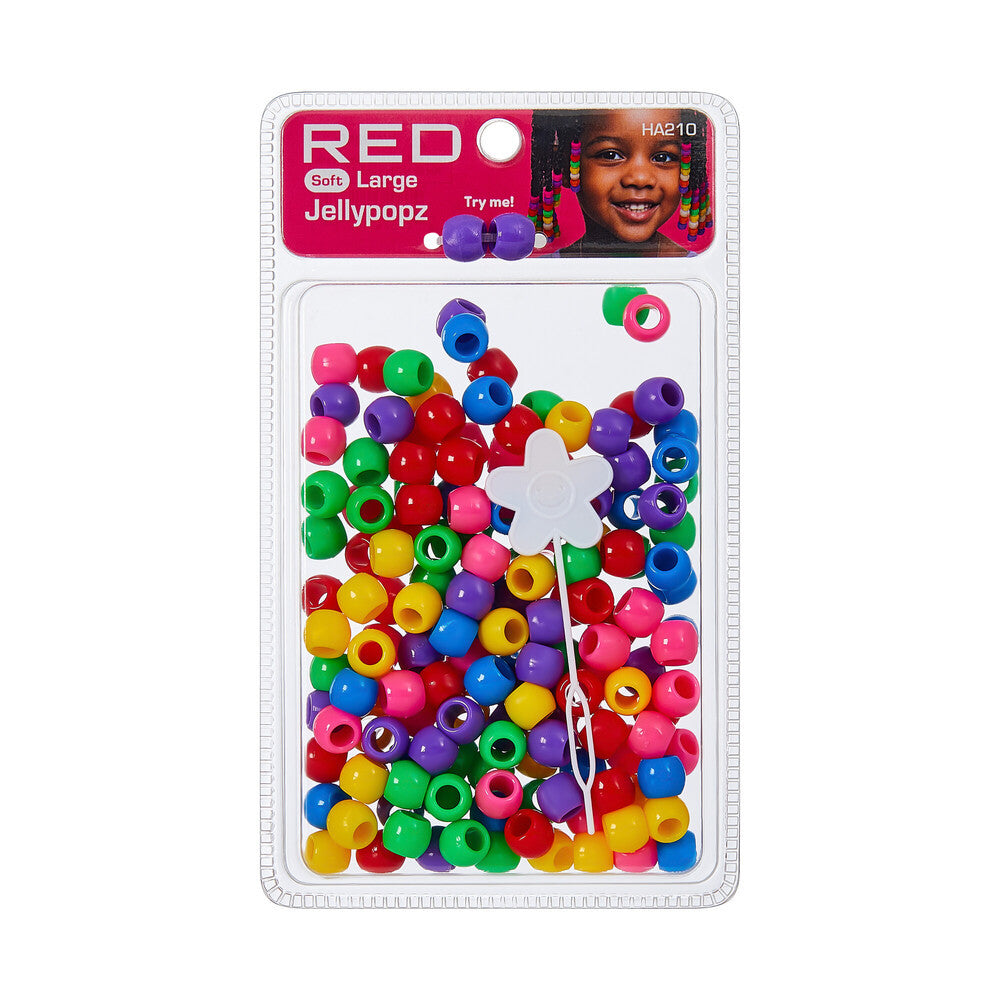 RED Jellypopz Hairbeads (Large) - product image 7