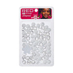 RED Jellypopz Hairbeads (X-Large) - Color White & Clear swatch