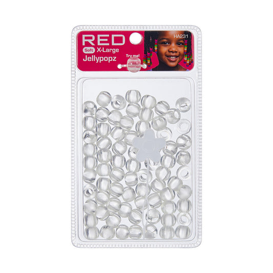 RED Jellypopz Hairbeads (X-Large)