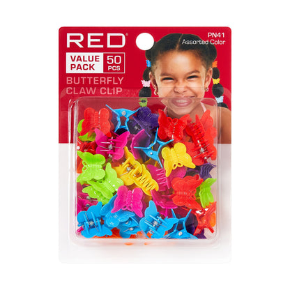RED Butterfly Hair Claw Clip