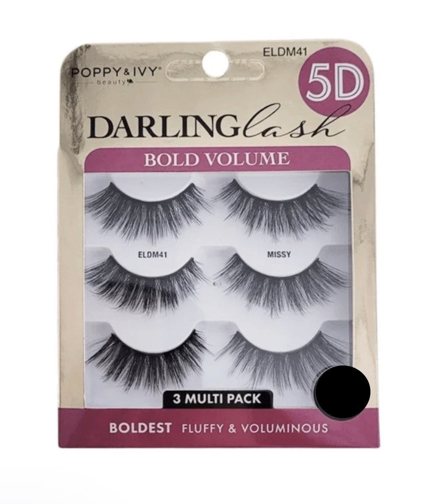 ABSOLUTE Poppy & Ivy 5D Darling Lashes Multipack (3 Pairs)