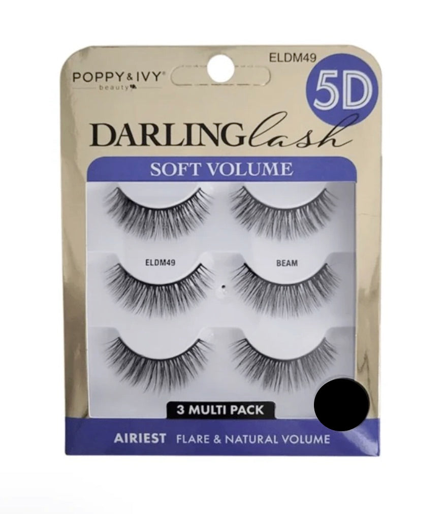 ABSOLUTE Poppy & Ivy 5D Darling Lashes Multipack (3 Pairs) - Variant Beam [ELDM49]