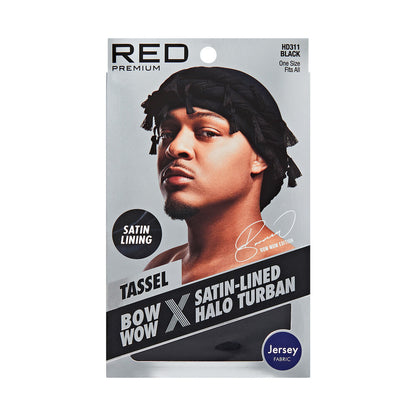 RED Satin-Lined Halo Turban (HD311 - HD316)