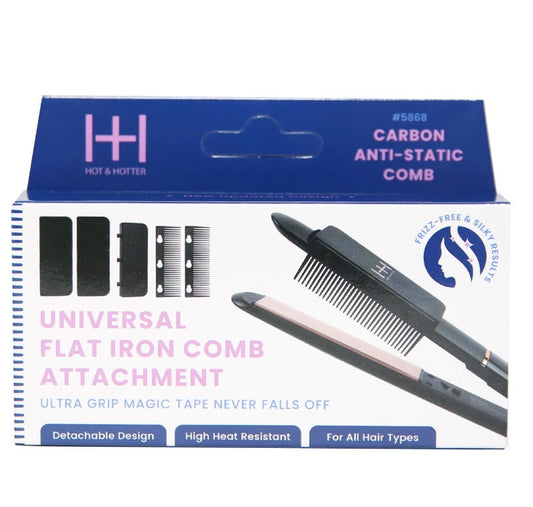 Hot & Hotter Universal Flat Iron Carbon Anti Static Comb Attachment