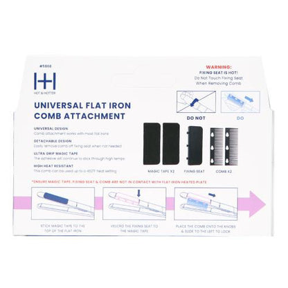 Hot & Hotter Universal Flat Iron Carbon Anti Static Comb Attachment - product image 2