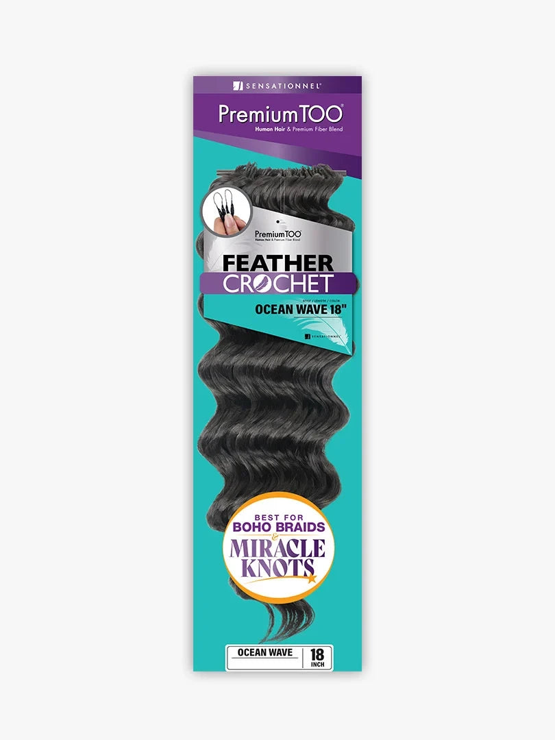 SENSATIONNEL Premium TOO Feather Crochet - OCEAN WAVE (14"-22") - product image 3