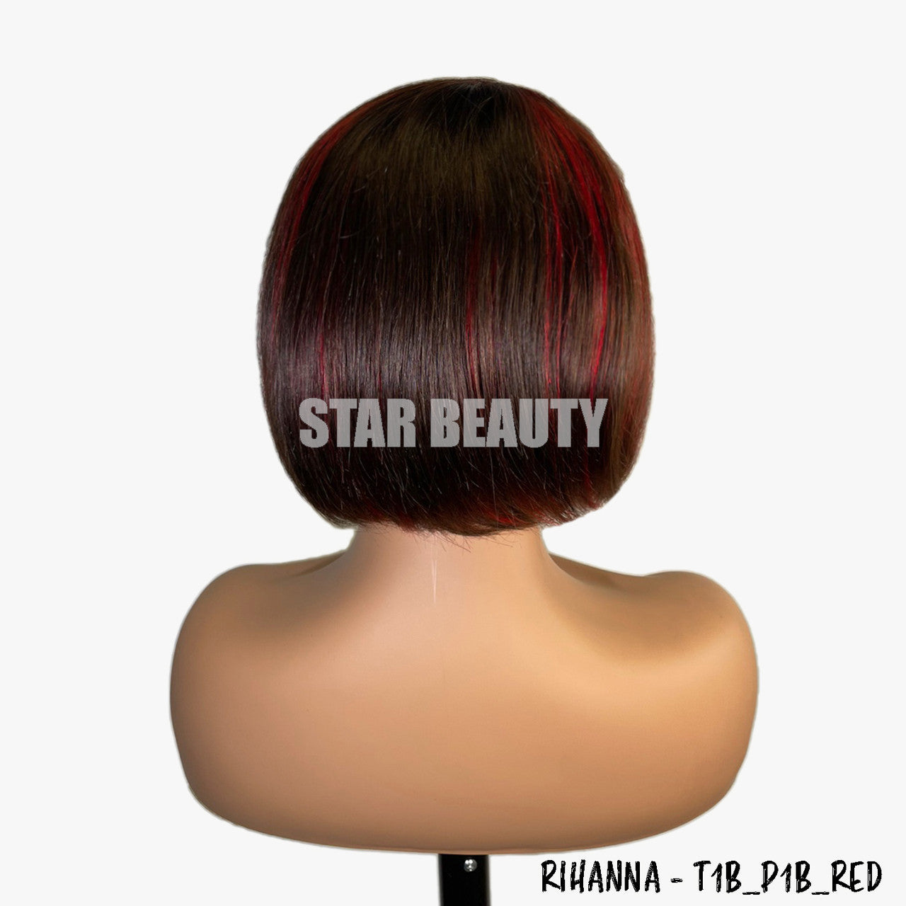 Bellatique 100% Human Hair I-Part Lace Wig - RIHANNA (T1B/P1B/RED) - product image 4