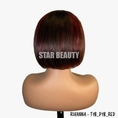 Bellatique 100% Human Hair I-Part Lace Wig - RIHANNA (T1B/P1B/RED) - product image 4