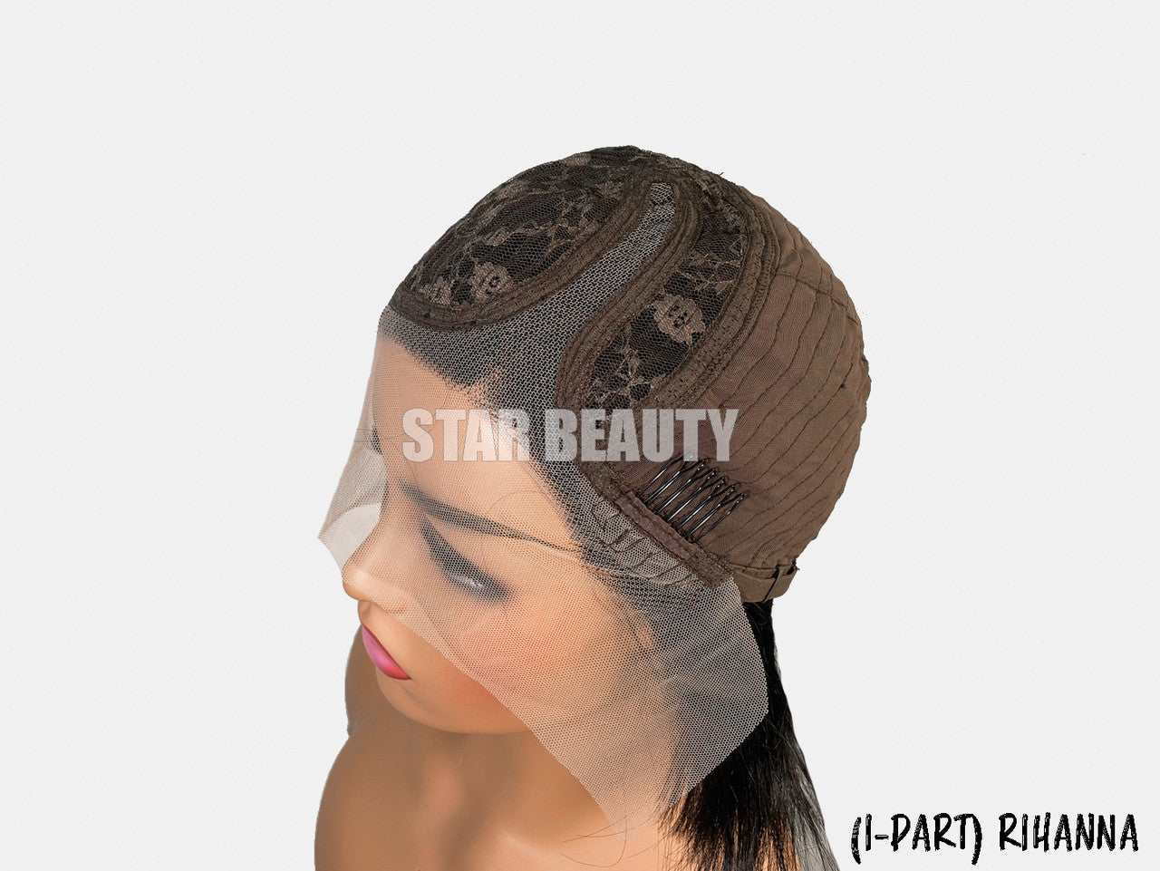 Bellatique 100% Human Hair I-Part Lace Wig - RIHANNA (T1B/P1B/RED) - product image 5