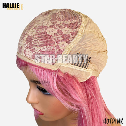 Bellatique 100% Human Hair Full Wig - HALLIE(HOT PINK) - product image 3