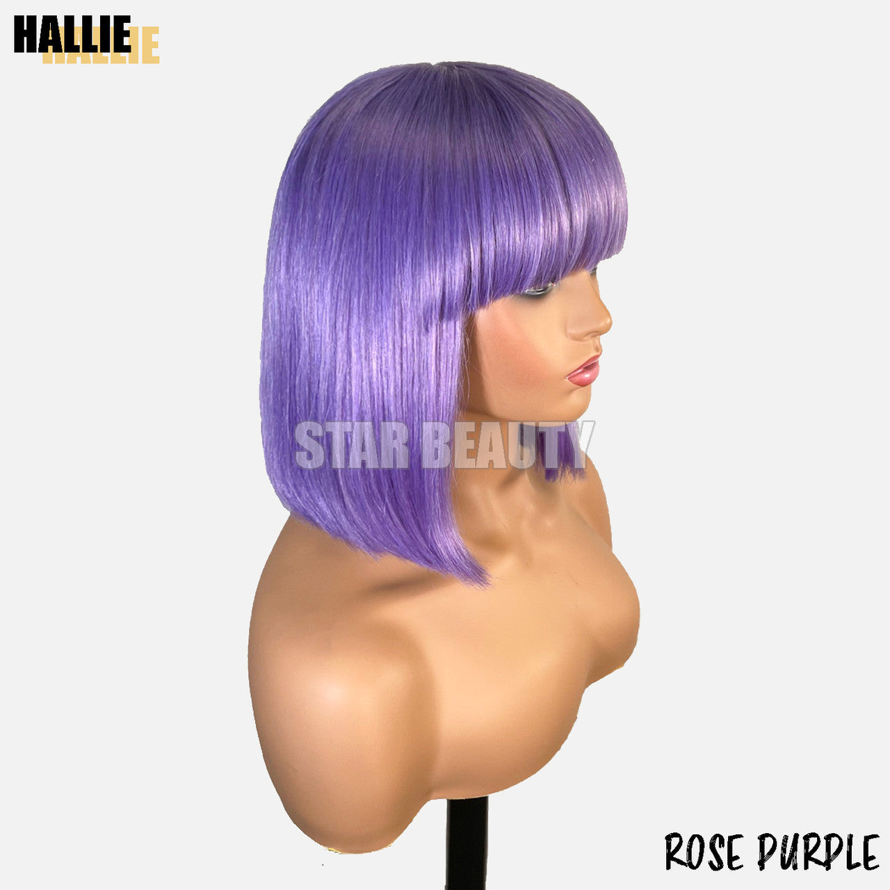 Bellatique 100% Human Hair Full Wig - HALLIE(ROSE PURPLE) - product image 2
