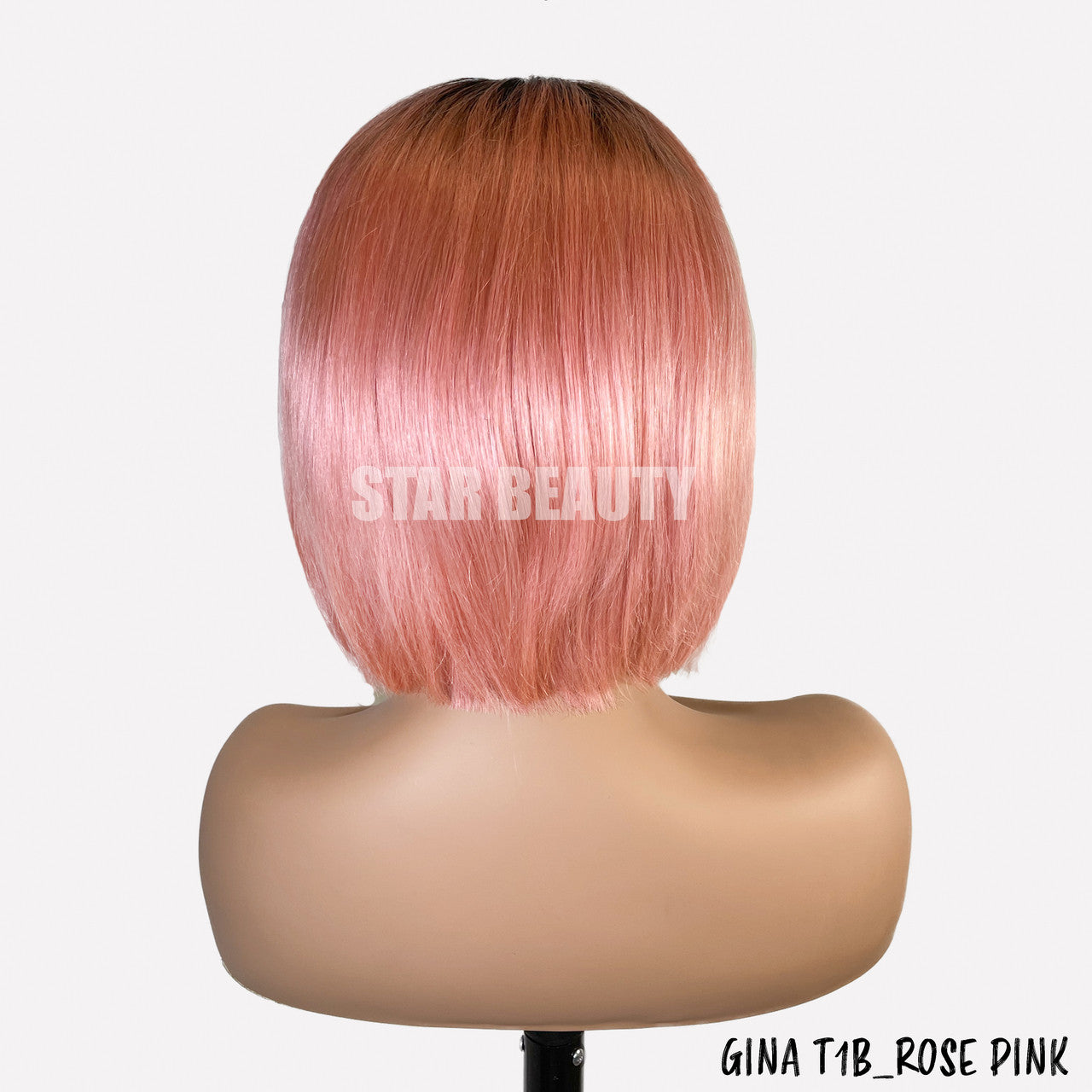Bellatique 100% Human Hair I-Part Lace Wig - GINA (T1B/ROSE PINK) - product image 3