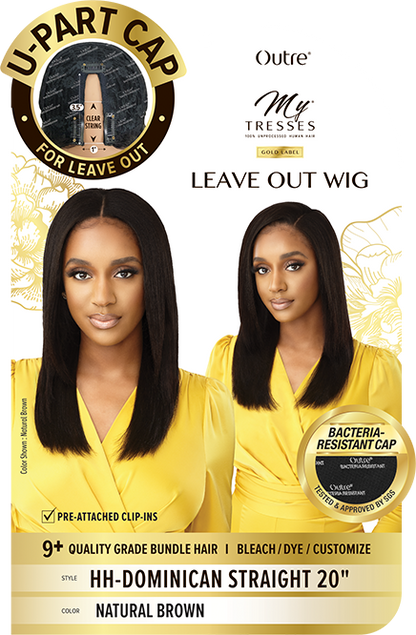 OUTRE Mytresses 100% Unprocessed Human Hair Gold Label Leave Out Wig - Dominican Straight 20" - product image 5