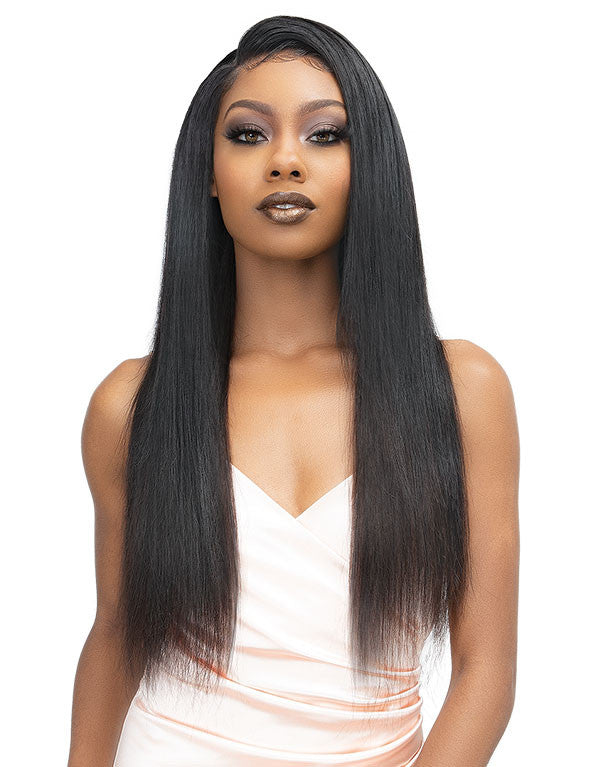 Janet Collection Melt 100% Natural Virgin Human Hair - Straight 3pcs + 13x5 HD Free Part Frontal - product image 4