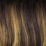 OUTRE Synthetic EveryWear HD Lace Front Wig - EVERY 18 - Color DR4 Frosted Honey Brown swatch
